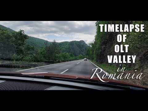 Timelapse on Olt Valey in Romania | Sibiu to Calimanesti by car