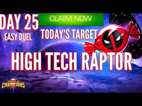 High Tech Raptor • Defeat a villain who scavences advanced tech from battles • Mcoc • Easy Duel id