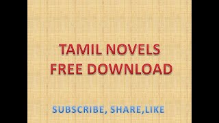 Tamil novels