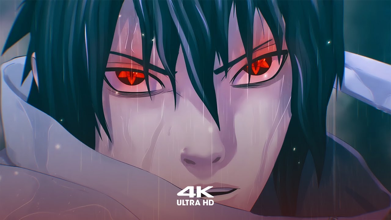 Sasuke Uchiha Epic Rain Scene 🌧️ | Naruto 4K Live Wallpaper + Screensaver