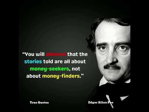 Edgar Allan Poe's Quotes - If they say bad things about you.. #shorts