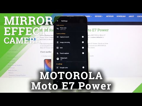 MOTOROLA Moto E7 Power - How to Turn On & Disable Camera Mirror Effect