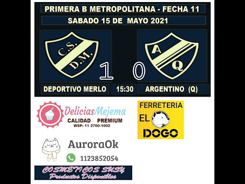 #PrimeraBMetro​​​ Ap. Fecha 11 | Deportivo Merlo 1-0 Argentino de Quilmes (GOLES)