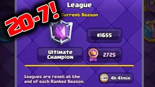 20-7 To End The Season With Our New Profile Best Finish! - Clash Royale - Deck Guide by Coltonw83