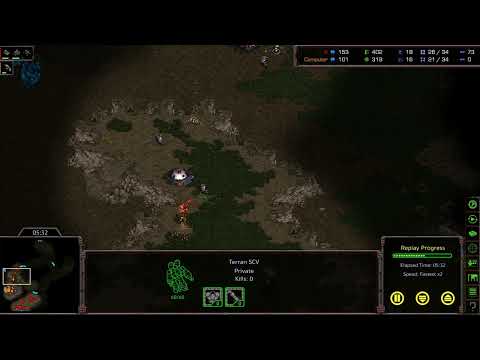 Starcraft Remastered - The Lost Temple - TvZ