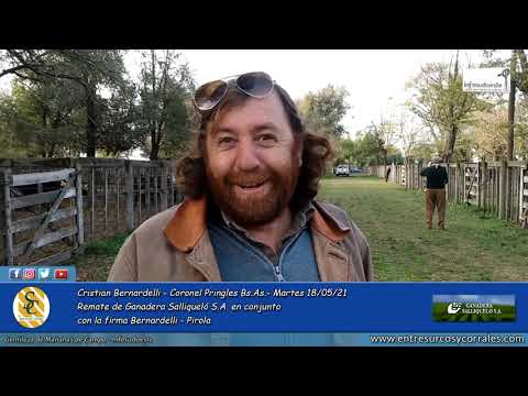 18-05-21 - Cristian Bernardelli -Remate de Ganadera Salliqueló S.A. -   Bernardelli - Pirola