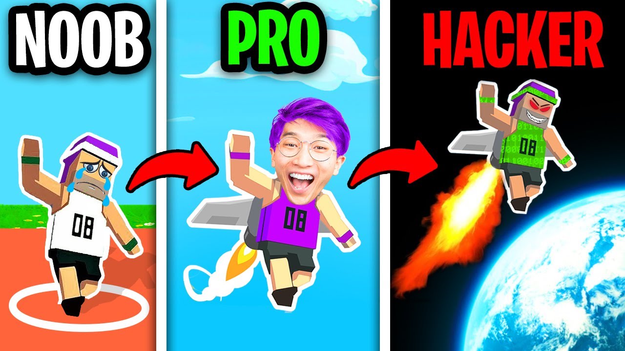 NOOB vs PRO vs HACKER In JETPACK JUMP!? (MAX LEVEL!)