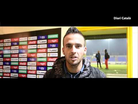 Pitu Comadevall i Oriol Riera saluden a Diari Català