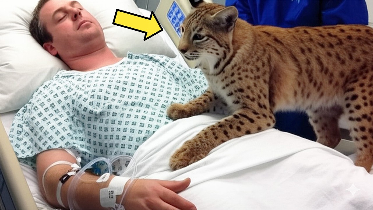 Dying Man Says Final Goodbye To His Bobcat, But The Bobcat Won't Leave!