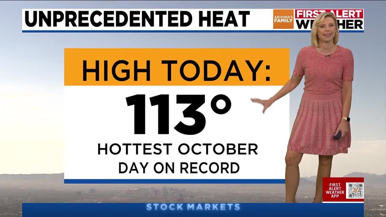 Hottest start to October on record for Phoenix area