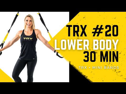 TRX with Shana Workout #20: 30 Minute Lower Body Strength + Conditioning, Straps & Mini Bands