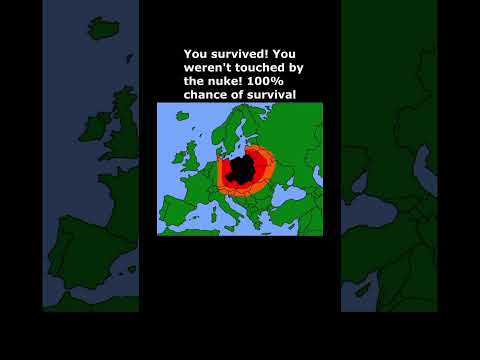 I dropped a nuke in Europe. Choose a place to hide #nuke #europe #challenge #map #viralshorts