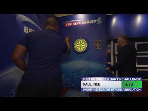 PAUL INCE 9 DARTS CHALLENGE