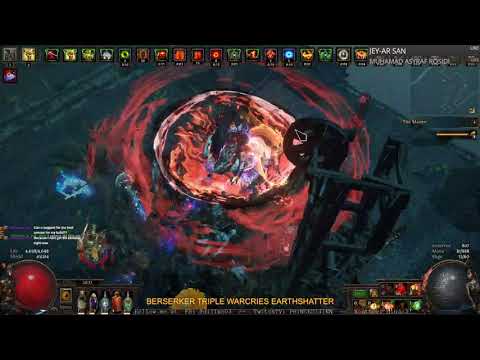 POE3.14 - Ultimatum League - Berserker Earthshatter Triple Warcries