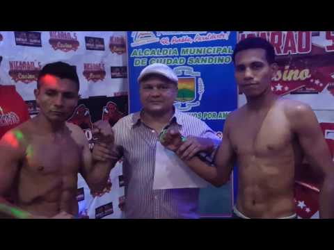 Pesaje de Espinoza-González y Narváez-Martínez en Nicaragua