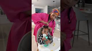Mentally preparing to do your toddler's hair! #momlife #girlmom #millenialmom