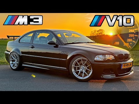 540 PS BMW E46 M3 5.0 V10 // 300 km/h Testbericht auf der Autobahn