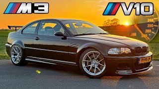 540HP BMW E46 M3 5.0 V10 // 300KMH REVIEW on AUTOBAHN