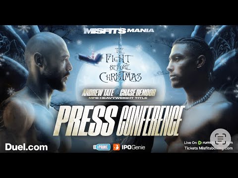 ANDREW TATE v CHASE DEMOOR - FULL PRESS CONFERENCE (LIVE) / TATE v DEMOOR