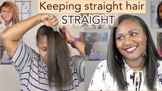 Maintaining Straight Natural Hair | How I Wrap My Hair