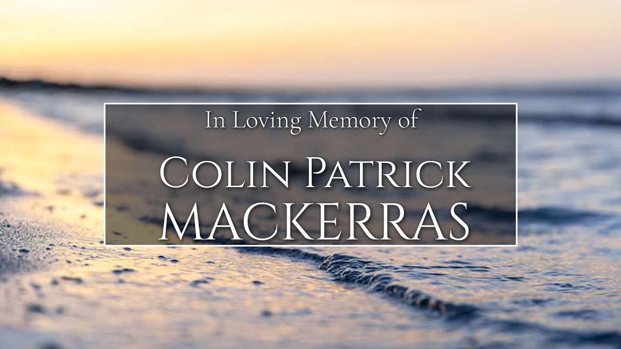 Memorial service livestream thumbnail for Colin Patrick Mackerras