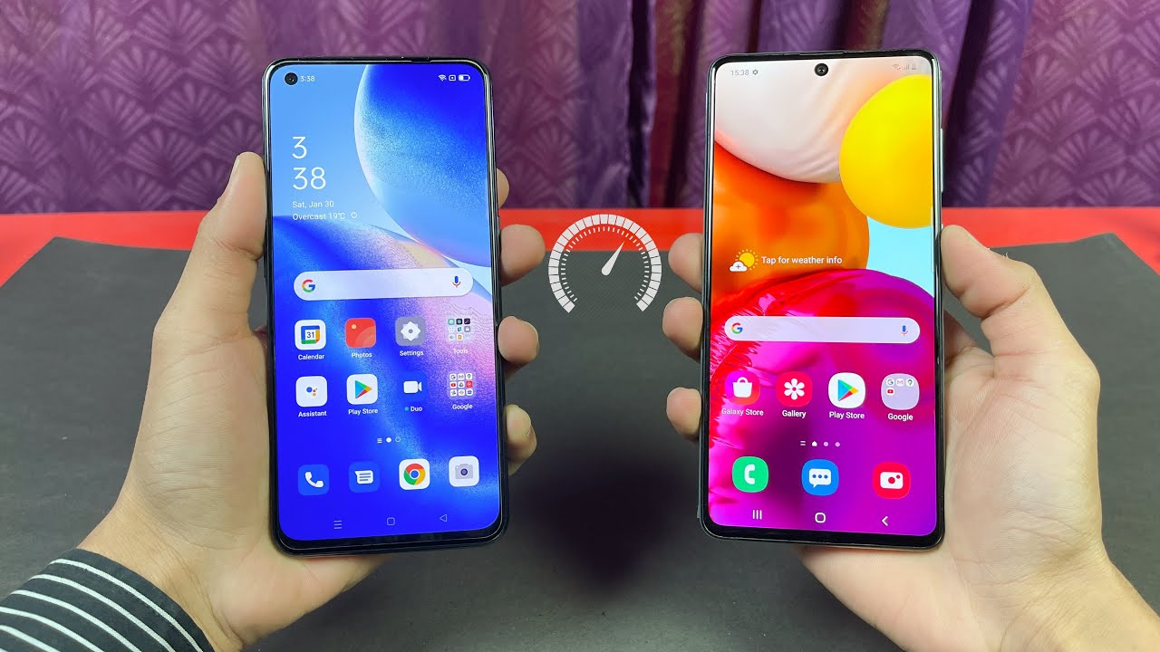 Oppo Reno 5 (8GB) vs Samsung Galaxy A71 (8GB) -  Speed Test!