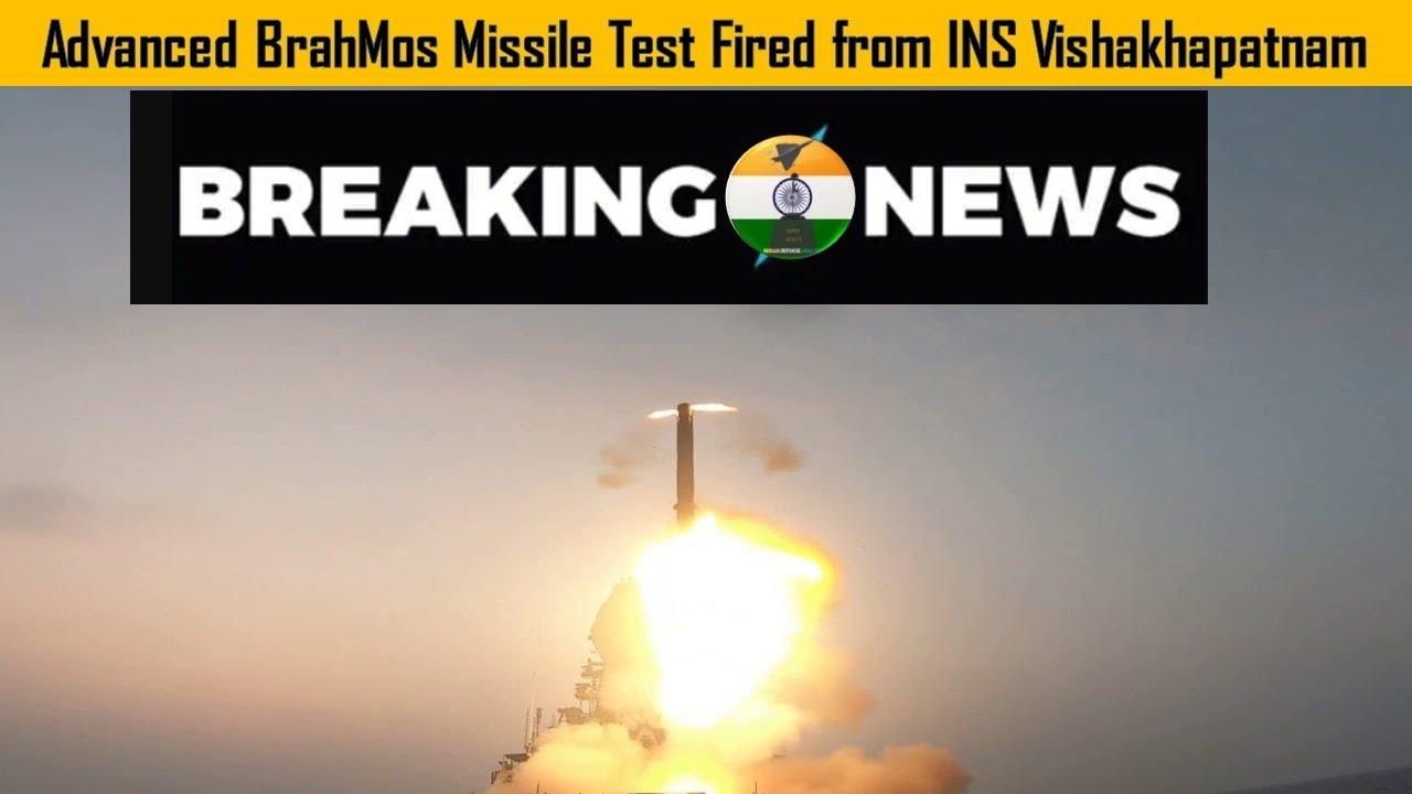 Advanced sea to sea variant of BrahMos Supersonic Cruise missile was tested from INS Visakhapatnam