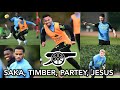 INSIDE TRAINING TODAY | Partey, Timber Saka, Zinchenko, & Tomiyasu ALL Train AHEAD of Man United