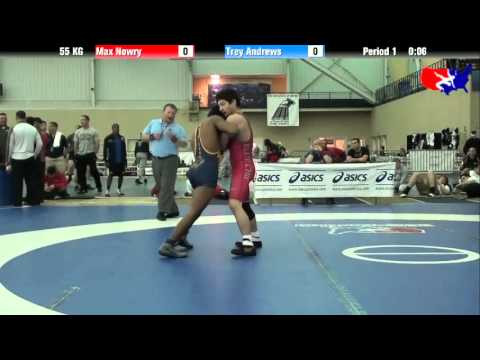 Max Nowry vs. Trey Andrews at 2013 ASICS University Nationals - GR