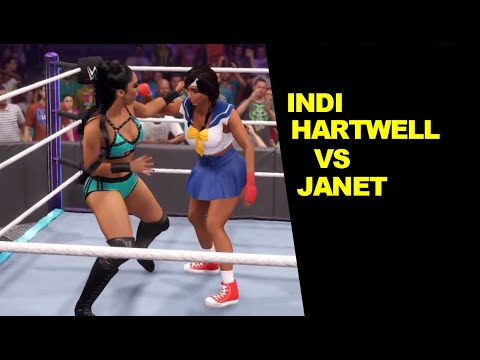 WWE 2K22 Indi Hartwell vs Janet - No Holds Barred
