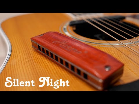 Silent Night | Fingerstyle Acoustic and harmonica | Harmo Custom Shop Walnut || Harmo Harmonicas