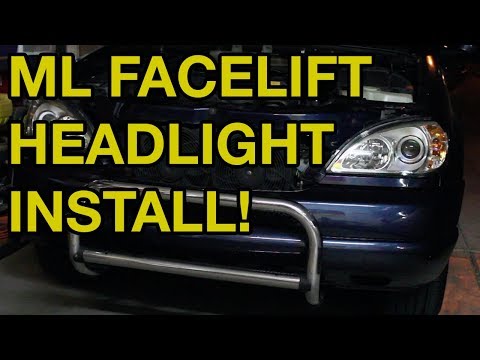 Mercedes-Benz ML Headlight Removal and Facelift Upgrade (W163)