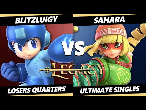 Legacy 2 Top 8 - BlitzLuigy (Mega Man) Vs. Sahara (Min Min) SSBU Ultimate Tournament