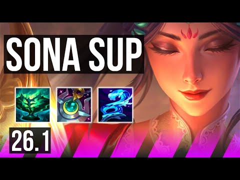 SONA & Seraphine vs RAKAN & Samira (SUP) | 22K damage | BR Grandmaster | 26.1