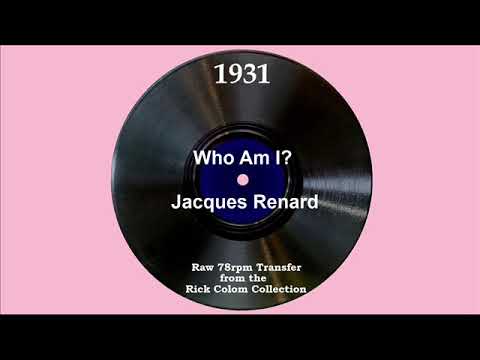 1931 Jacques Renard - Who Am I? (Paul Small, vocal)