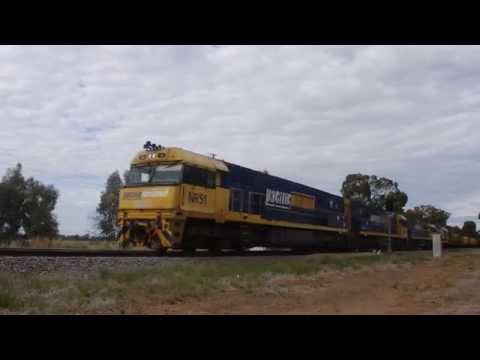 Junee Trains NR51, NR92, NR104 & 8111 with 7MW2