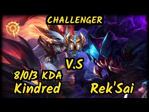 PNG Bgob (KINDRED) vs REK'SAI - 8/0/3 KDA JUNGLE CHALLENGER GAMEPLAY - BR