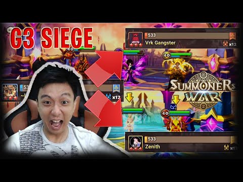 SIEGE BATTLE, LA FARMILIA VS VRK GANGSTER AND ZENITH - isengdudegame Summoners War