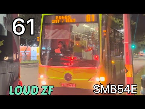 [SMRT] LOUD ZF Kickdowns and thrashing! | SMB54E on Trunk Service 61 - Mercedes Benz OC500LE - Cameo