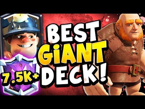 7500+ TOP 75 LIVE LADDER with GIANT MINER HUNTER! - CLASH ROYALE
