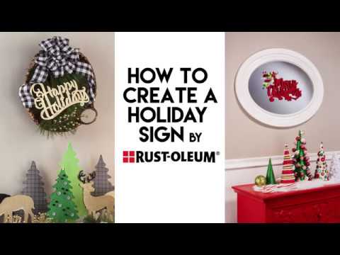 Thumbnail for DIY Holiday Sign With Rust-Oleum Metallic & Glitter Spray Paint