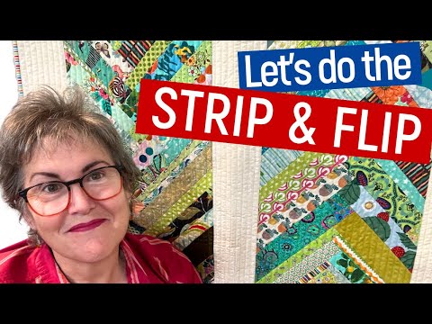 🧵⏰ QUILT-AS-YOU-GO STRIP & FLIP - USE YOUR SCRAPS FOR GOOD PART 2