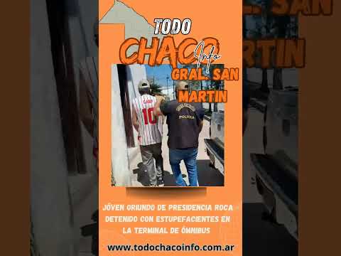 Operativo Antinarcoticos en la terminal de ómnibus de General San Martín,  Chaco 