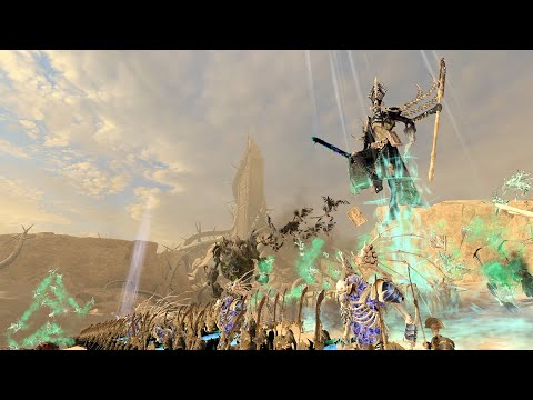 Nagash rises- Legions of Nagashizzar vs warriors of chaos warhammer 2 cinematic battle
