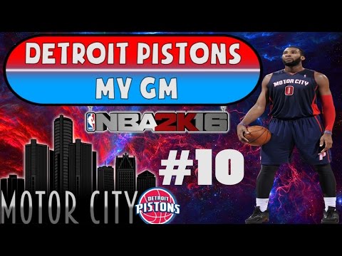 NBA 2K16 Detroit Pistons MY GM Ep. #10 - CLUTCH VS GOLDEN STATE!