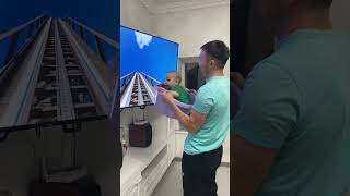 Baby Tries Scary Roller Coaster 😲 @ernatqyzy_m