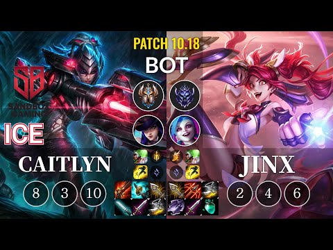 SB Ice Caitlyn vs Jinx Bot - KR Patch 10.18