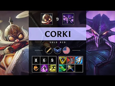Corki Mid vs Kassadin - NA Diamond Patch 25.20