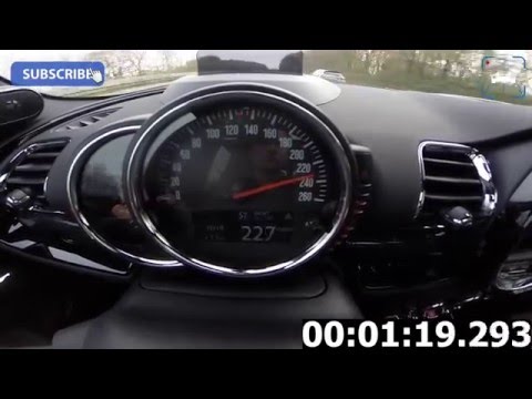 2016 Mini Clubman Cooper S FAST! Acceleration 0-237 km/h Beschleunigung Autobahn