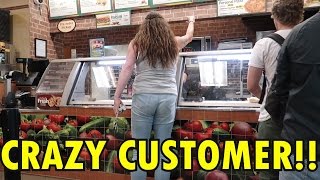SUBWAY CUSTOMER GOES MENTAL FOR A MEATBALL SUB!! (ORIGINAL)